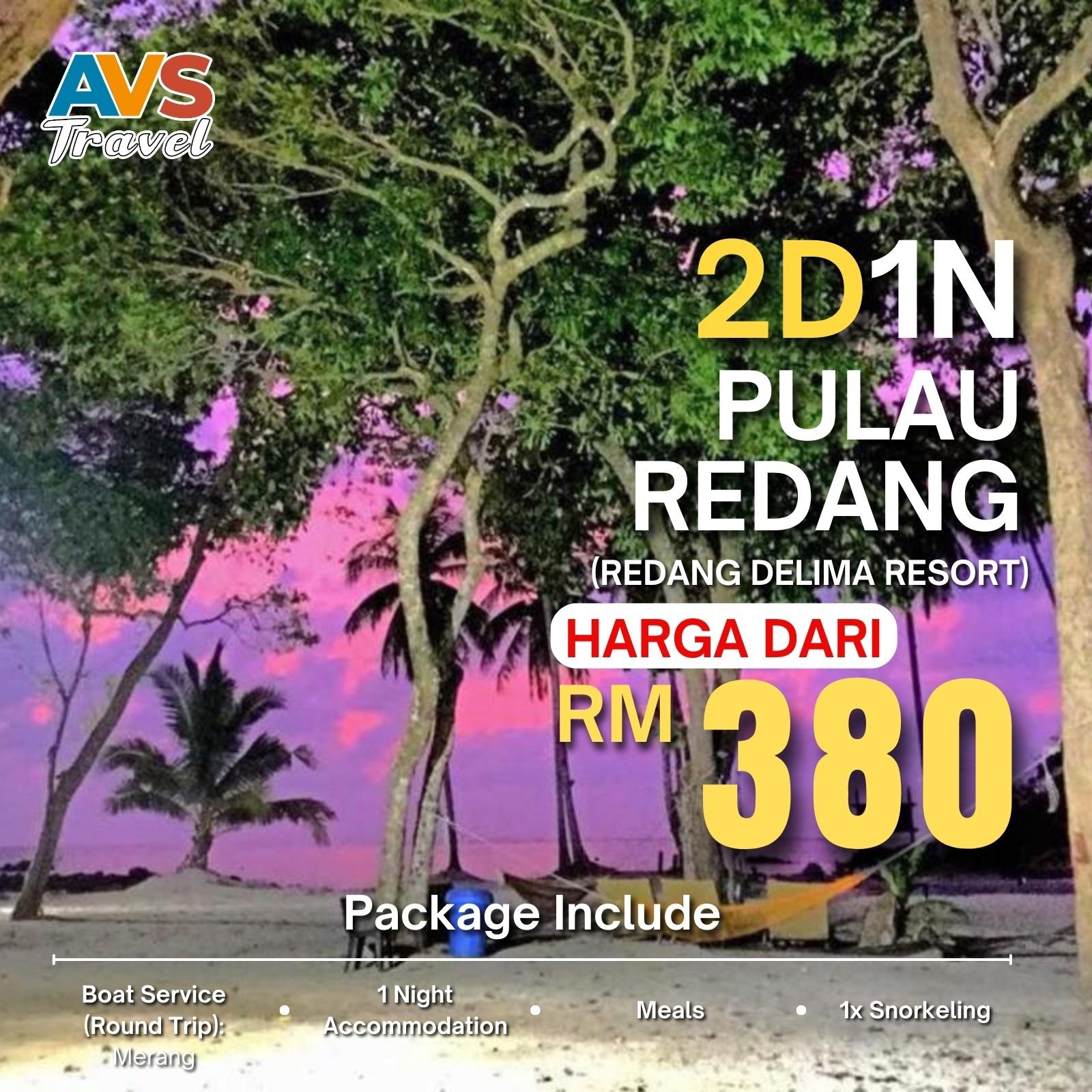 2D1N Pulau Redang (Redang Delima Resort)